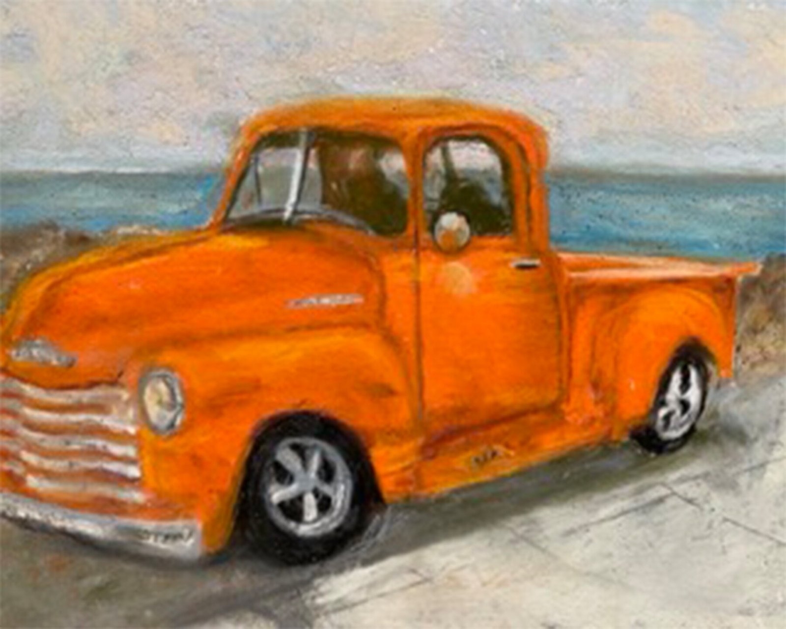 Chevy at The Beach - Fine Art Print