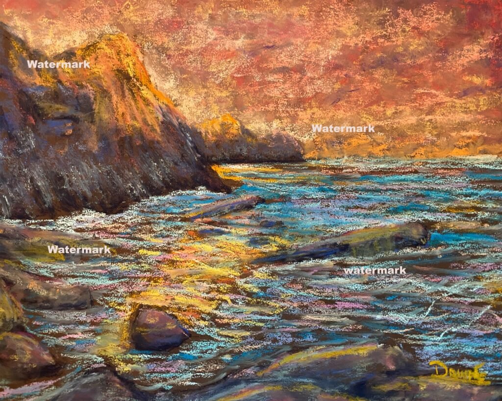 Dark and Stormy pastel painting by DawnE