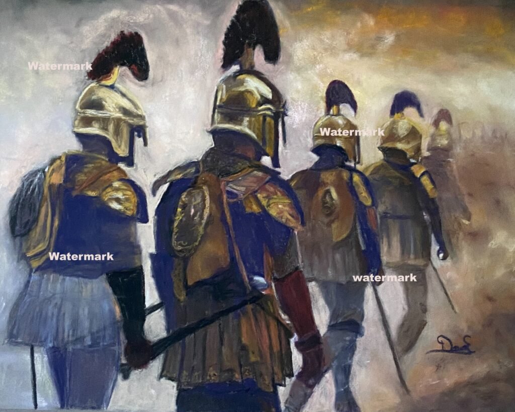 March of Valor pastel painting by DawnE