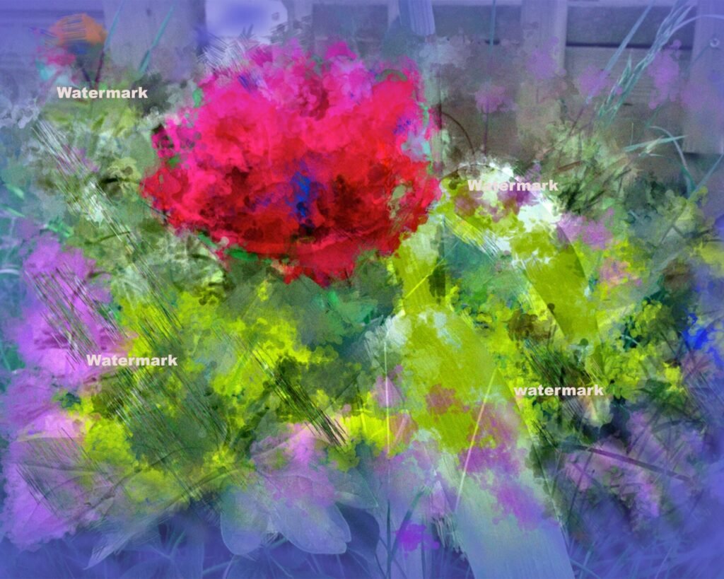 Peony Pizazz pastel painting by DawnE