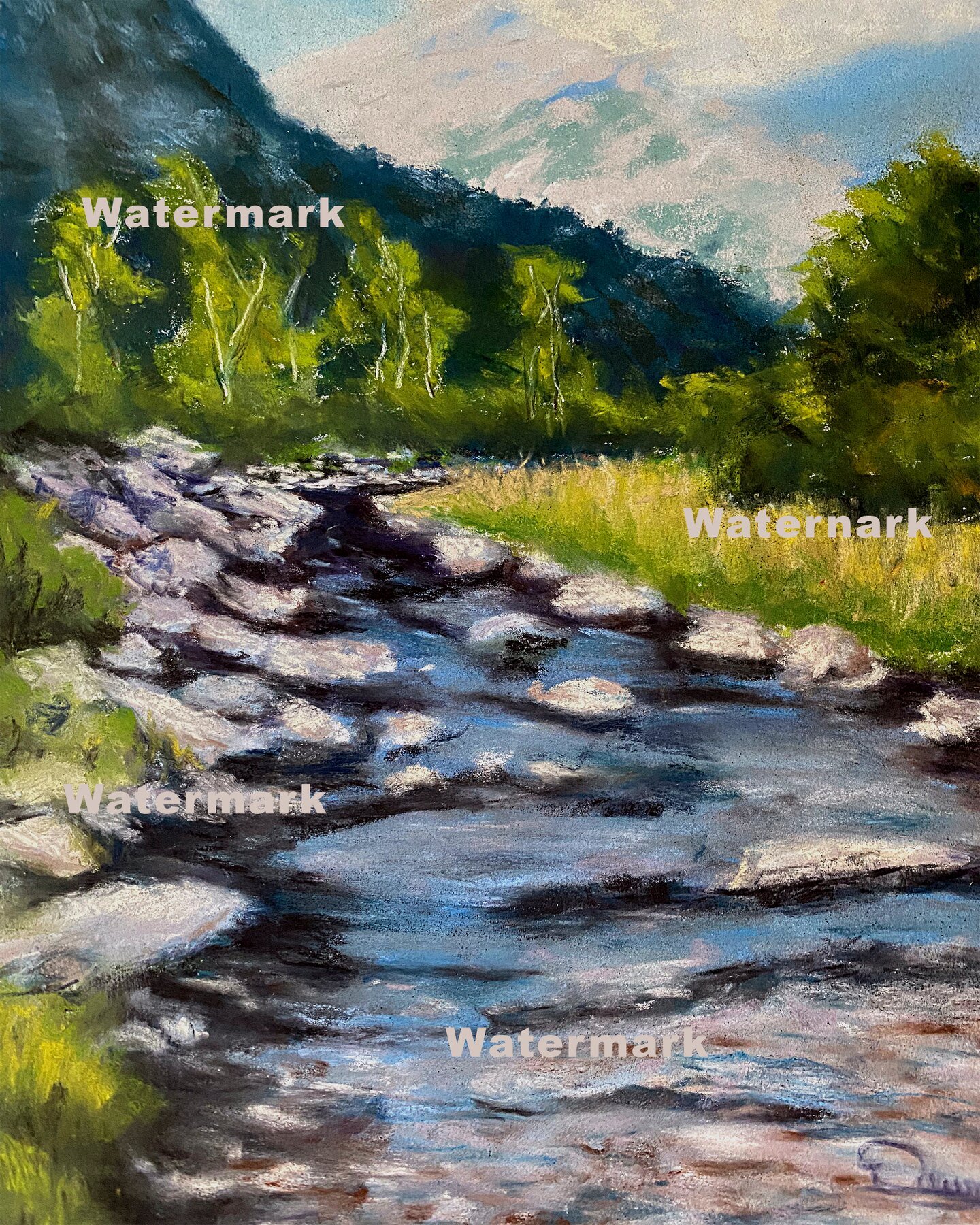 River Rocks - Fine Art Print