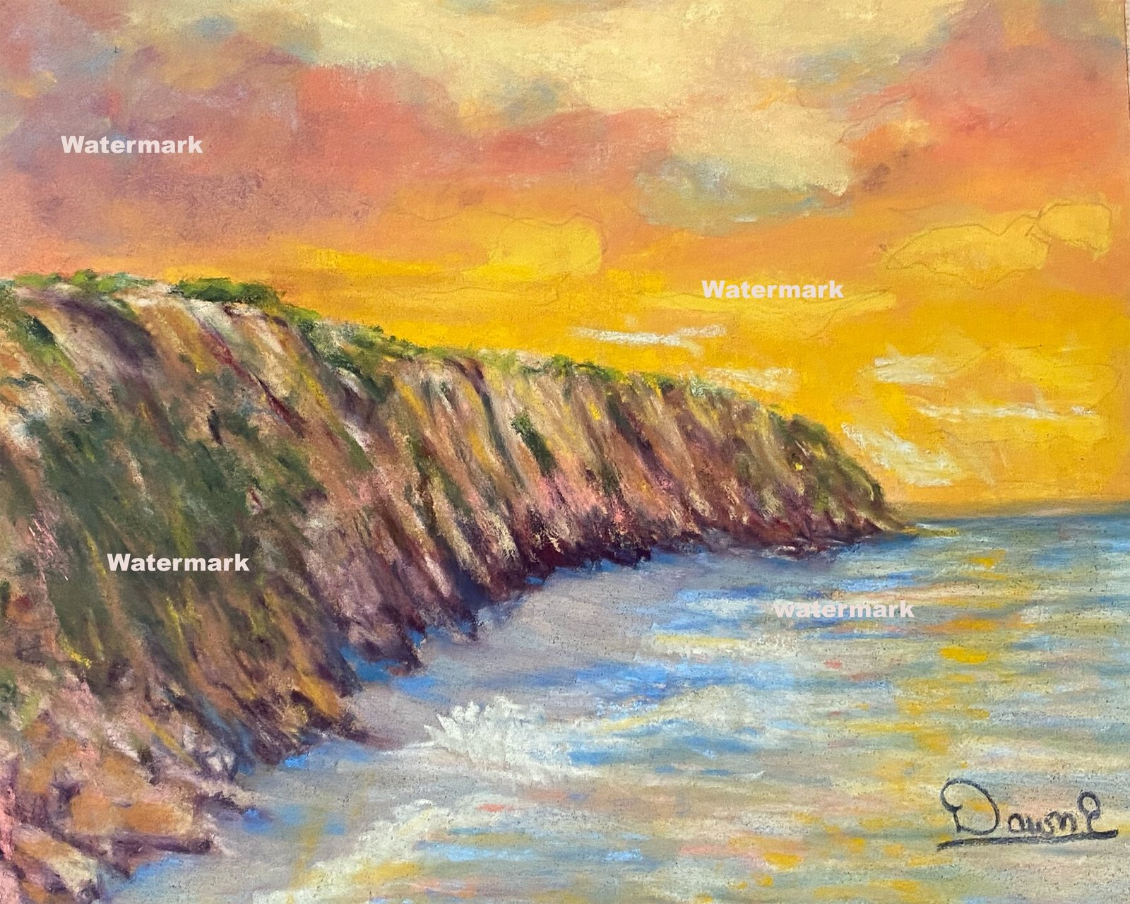 Santa Barbara - Original Pastel Painting